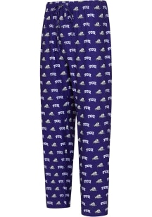 Concepts Sport TCU Horned Frogs Mens Purple Record Sleep Pants