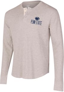 Concepts Sport Penn State Nittany Lions Grey Region Thermal Long Sleeve T Shirt