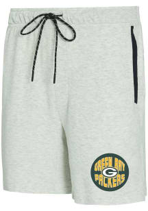 Concepts Sport Green Bay Packers Mens Grey Banded Shorts
