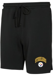 Concepts Sport Pittsburgh Steelers Mens Black Rally Shorts