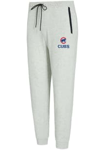 Concepts Sport Chicago Cubs Mens Grey Banded Fashion Sweatpants