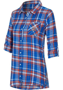 Concepts Sport Oklahoma City Thunder Womens Blue Laney Loungewear Sleep Shirt