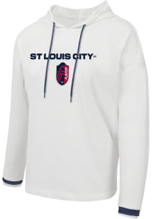 Concepts Sport St Louis City SC Womens White Borough Hooded Sweatshirt