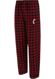 Concepts Sport Cincinnati Bearcats Mens Black Plaid Hawthorn Sleep Pants