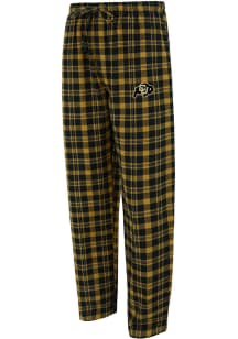Concepts Sport Colorado Buffaloes Mens Black Plaid Hawthorn Sleep Pants