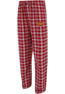Concepts Sport Iowa State Cyclones Mens Cardinal Plaid Hawthorn Sleep Pants