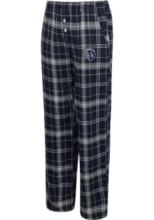 Concepts Sport Sporting Kansas City Womens Navy Blue Flannel Loungewear Sleep Pants