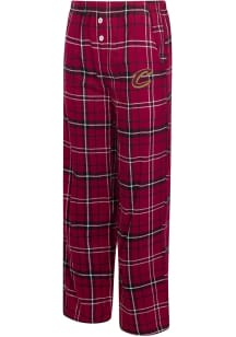 Concepts Sport Cleveland Cavaliers Womens Maroon Flannel Loungewear Sleep Pants