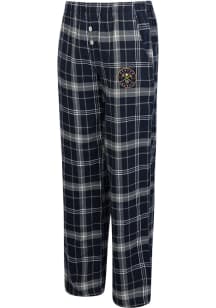 Concepts Sport Denver Nuggets Womens Navy Blue Flannel Loungewear Sleep Pants