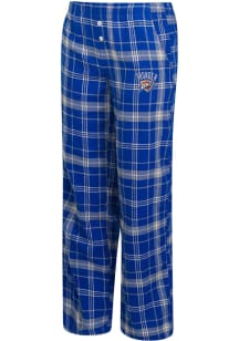 Concepts Sport Oklahoma City Thunder Womens Blue Flannel Loungewear Sleep Pants