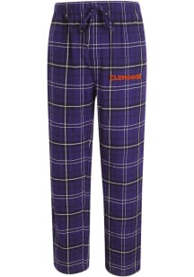 Concepts Sport Clemson Tigers Mens Purple Ultimate Plaid Sleep Pants