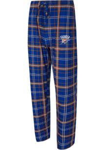 Concepts Sport Oklahoma City Thunder Mens Blue Plaid Mosaic Sleep Pants