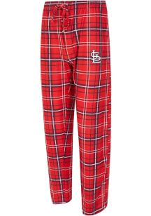 Concepts Sport St Louis Cardinals Mens Red Plaid Mosaic Sleep Pants