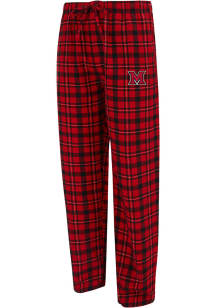 Concepts Sport Miami RedHawks Mens Red Plaid Hawthorn Sleep Pants
