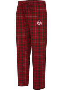 Concepts Sport Ohio State Buckeyes Mens Red Plaid Hawthorn Sleep Pants