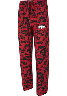 Concepts Sport Arkansas Razorbacks Mens Red Striped Multi-Color Sleep Pants