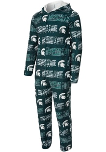 Michigan State Spartans Mens Green Shuffle Sleep Pants