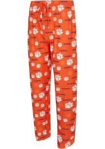Concepts Sport Clemson Tigers Mens Orange Mosaic Sleep Pants