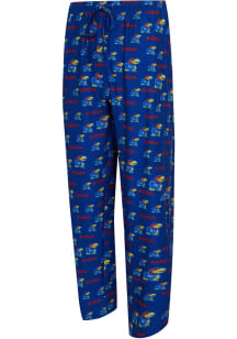 Concepts Sport Kansas Jayhawks Mens Blue Mosaic Sleep Pants