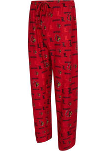 Concepts Sport Louisville Cardinals Mens Red Mosaic Sleep Pants