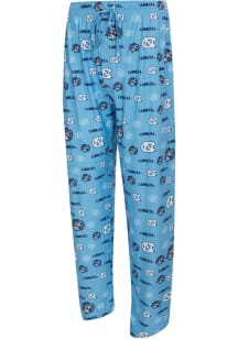 Concepts Sport North Carolina Tar Heels Mens Light Blue Mosaic Sleep Pants