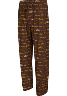 Concepts Sport Western Michigan Broncos Mens Brown Mosaic Sleep Pants
