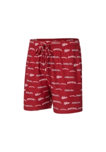 Concepts Sport Indiana Hoosiers Mens Cardinal Mosaic Shorts