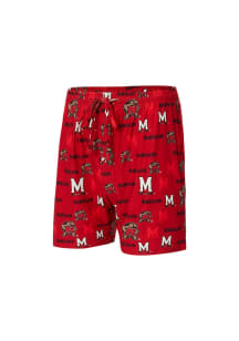 Concepts Sport Maryland Terrapins Mens Red Mosaic Shorts