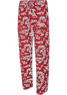 Concepts Sport Indiana Hoosiers Mens Red Striped Multi-Color Sleep Pants