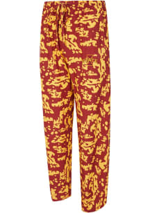 Concepts Sport Iowa State Cyclones Mens Maroon Striped Multi-Color Sleep Pants