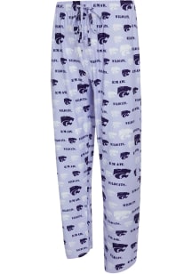 Concepts Sport K-State Wildcats Mens Lavender All Over Print Sleep Pants