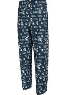 Concepts Sport Michigan State Spartans Mens Charcoal All Over Print Sleep Pants
