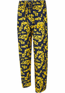 Concepts Sport Michigan Wolverines Mens Navy Blue Striped Multi-Color Sleep Pants