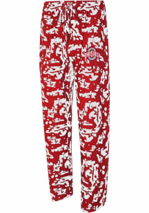 Concepts Sport Ohio State Buckeyes Mens Red Striped Multi-Color Sleep Pants