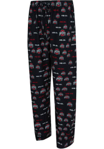 Concepts Sport Ohio State Buckeyes Mens Black All Over Print Sleep Pants