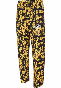Concepts Sport Oklahoma State Cowboys Mens Black Striped Multi-Color Sleep Pants