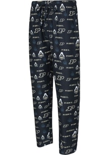 Concepts Sport Purdue Boilermakers Mens Black Mosaic All Over Print Sleep Pants