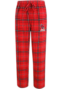 Concepts Sport Ball State Cardinals Mens Red Ultimate Plaid Flannel Sleep Pants