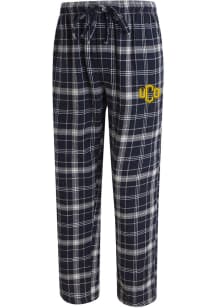 Concepts Sport Central Oklahoma Bronchos Mens Navy Blue Ultimate Plaid Flannel Sleep Pants