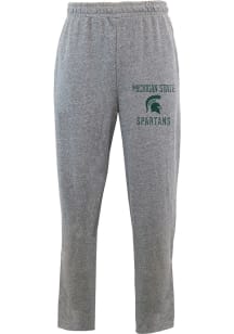 Concepts Sport Michigan State Spartans Mens Grey Mainstream Graphic Fashion Sweatpants