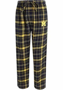 Concepts Sport Michigan Wolverines Mens Blue Ultimate Plaid Sleep Pants