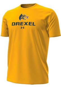 Under Armour Drexel Dragons Gold Performance Short Sleeve T Shirt