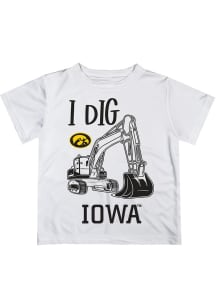 Vive La Fete Iowa Hawkeyes Infant Excavator Short Sleeve T-Shirt White