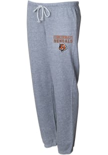 Concepts Sport Cincinnati Bengals Womens Stacked Mainstream Grey Sweatpants