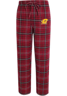 Concepts Sport Central Michigan Chippewas Mens Maroon Plaid Flannel Flannel Sleep Pants