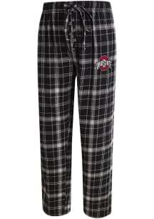 Concepts Sport Ohio State Buckeyes Mens Black Plaid Flannel Design Sleep Pants