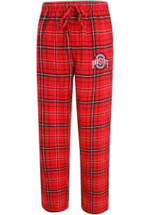 Concepts Sport Ohio State Buckeyes Mens Red Plaid Flannel Sleep Pants