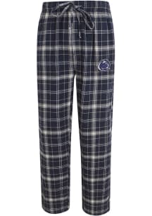 Concepts Sport Penn State Nittany Lions Mens Navy Blue Plaid Flannel Flannel Sleep Pants