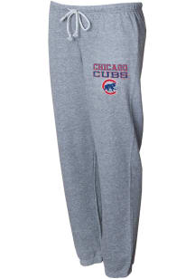 Concepts Sport Chicago Cubs Womens Mainstream Grey Sweatpants