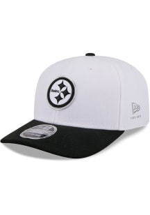 New Era Pittsburgh Steelers 2026 NFL Draft CW Split Panel Stretch 9SEVENTY Adjustable Hat - White